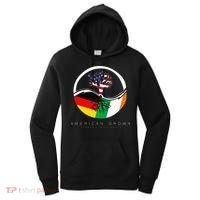 Irish German Roots American Grown With Flag Women's Hoodie thumb 0