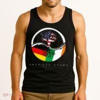 Irish German Roots American Grown With Flag Tank Top thumb 3
