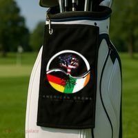 Irish German Roots American Grown With Flag Golf Towel thumb 2