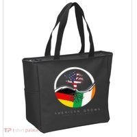 Irish German Roots American Grown With Flag Tote Bag thumb 2