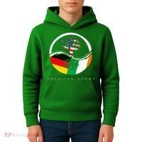 Irish German Roots American Grown With Flag Kids Hoodie thumb 4