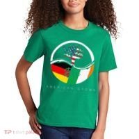 Irish German Roots American Grown With Flag Kids T-Shirt thumb 2