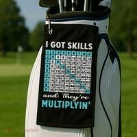 I Got Skills And They're Multiplying Golf Towel thumb 2