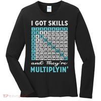 I Got Skills And They're Multiplying Women's Long Sleeve Shirt thumb 0