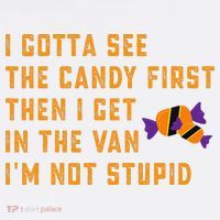 I Gotta See The Candy First. IM Not Stupid Creepy Adult Women's Tank Top thumb 5