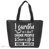 I Garden So I Don't Choke People Gardener Gardening Plant Tote Bag thumb 0
