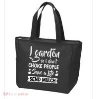 I Garden So I Don't Choke People Gardener Gardening Plant Tote Bag thumb 3