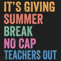 Its Giving Summer Break No Cap Funny Teacher Last Day Beanie thumb 2