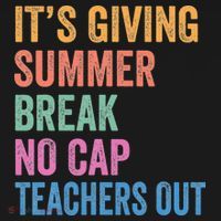 Its Giving Summer Break No Cap Funny Teacher Last Day Women's Hoodie thumb 2