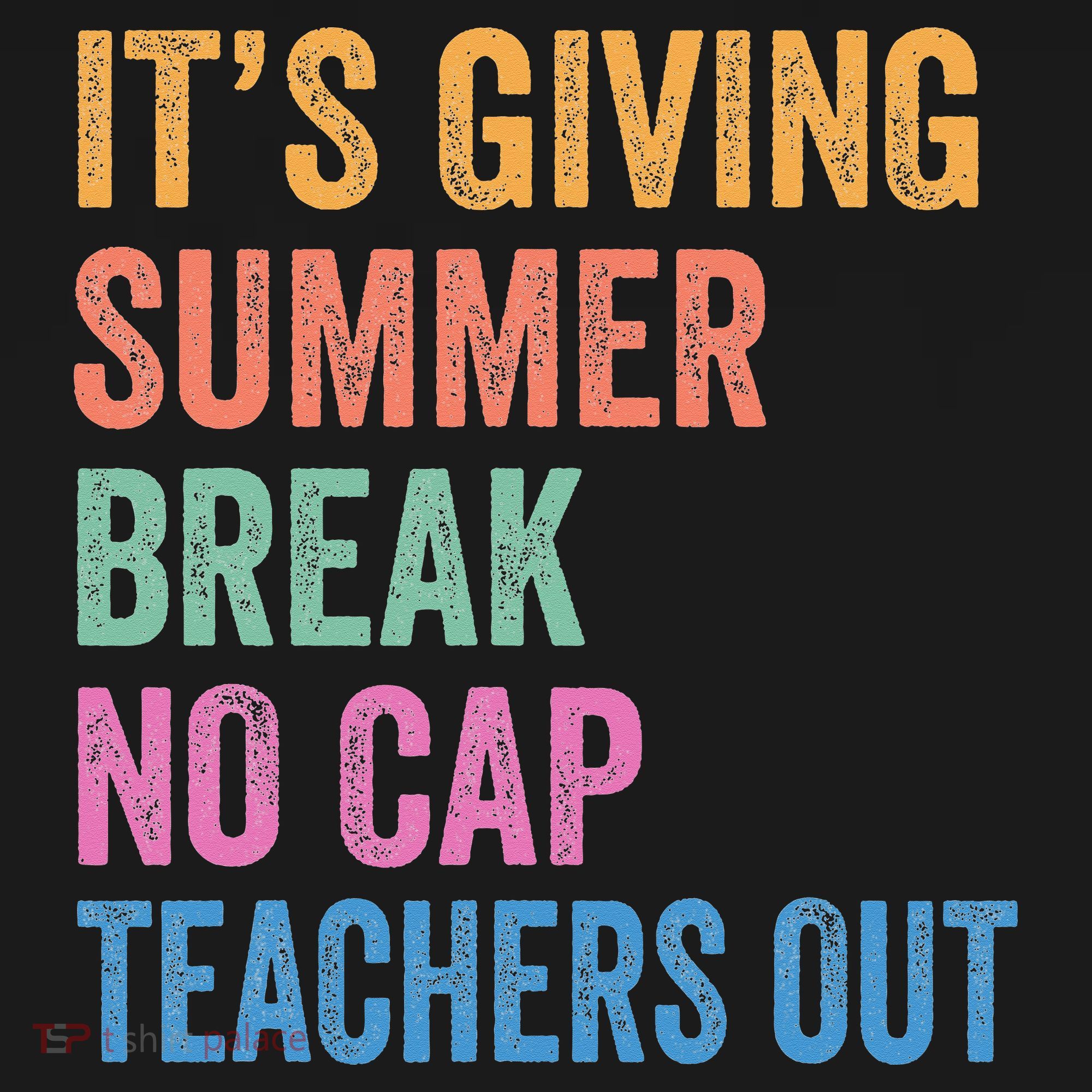 Its Giving Summer Break No Cap Funny Teacher Last Day Kids Sweatshirt