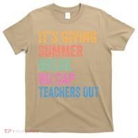 Its Giving Summer Break No Cap Funny Teacher Last Day T-Shirt thumb 0