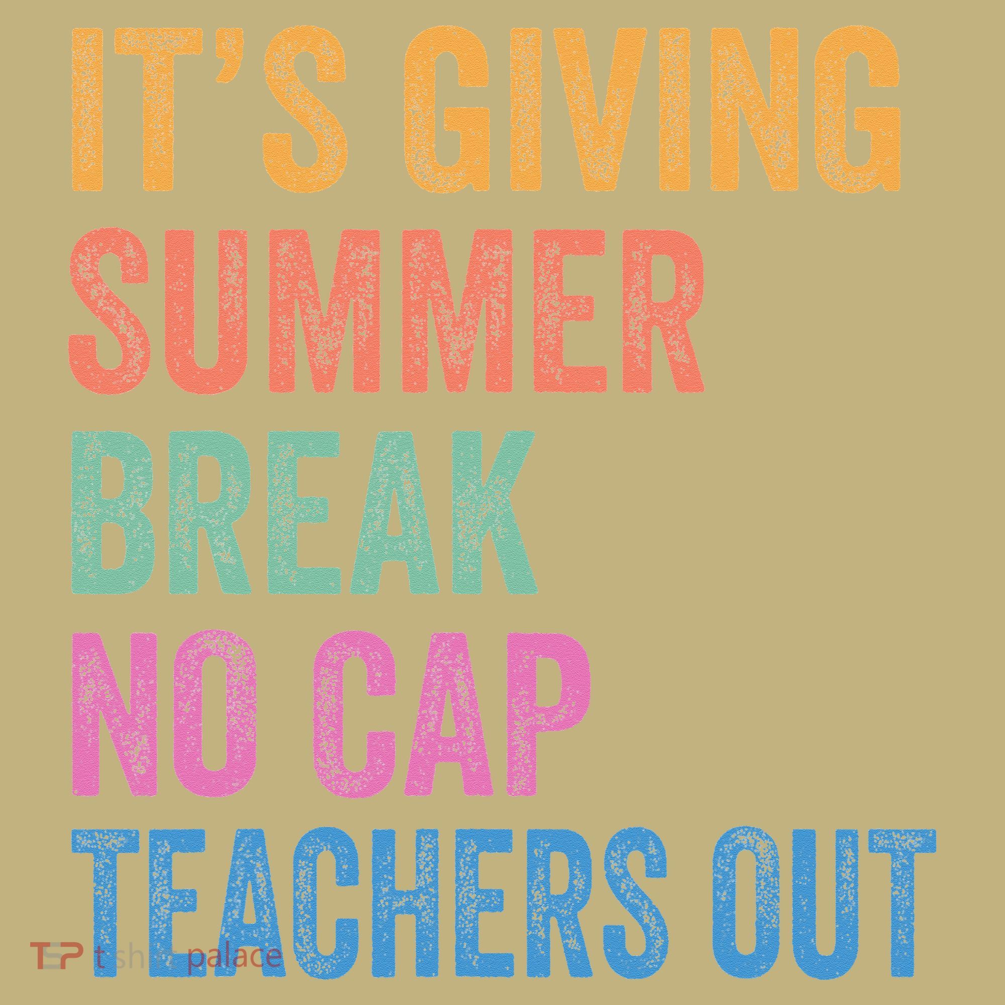 Its Giving Summer Break No Cap Funny Teacher Last Day Mousepad