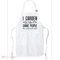 I Garden So I DonT Choke People Save A Life Send Mulch Gardening Gift Apron thumb 0