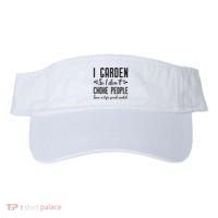 I Garden So I DonT Choke People Save A Life Send Mulch Gardening Gift Visor thumb 0
