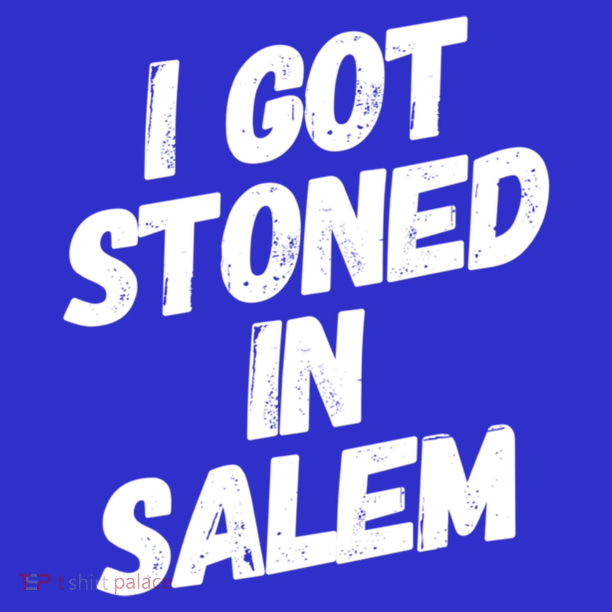 I Got Stoned In Salem Halloween Witches Stoner Cool Gift Long Sleeve Shirt