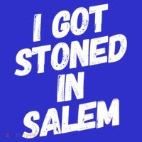 I Got Stoned In Salem Halloween Witches Stoner Cool Gift Coaster thumb 2