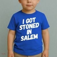 I Got Stoned In Salem Halloween Witches Stoner Cool Gift Toddler T-Shirt thumb 2