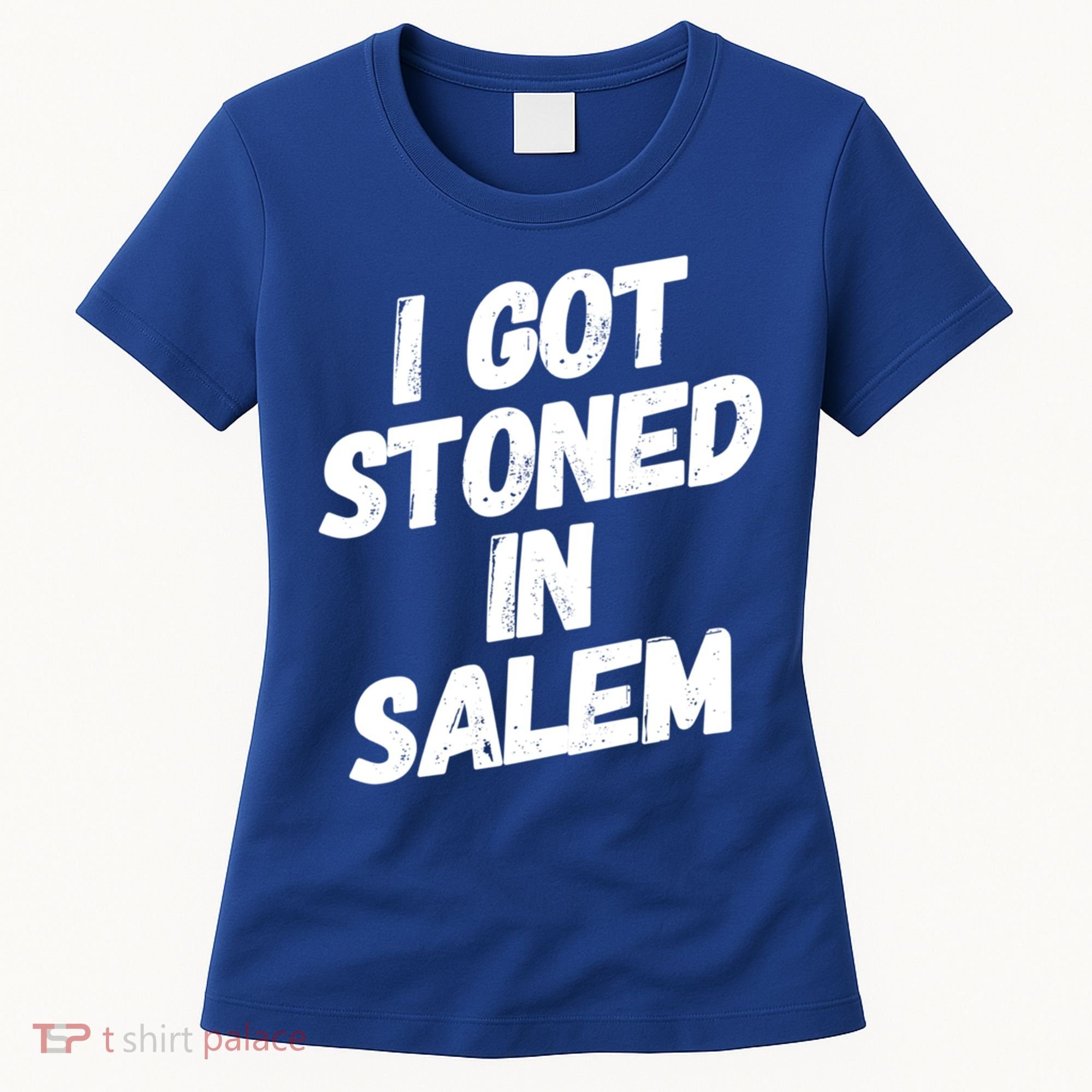 I Got Stoned In Salem Halloween Witches Stoner Cool Gift Women's T-Shirt