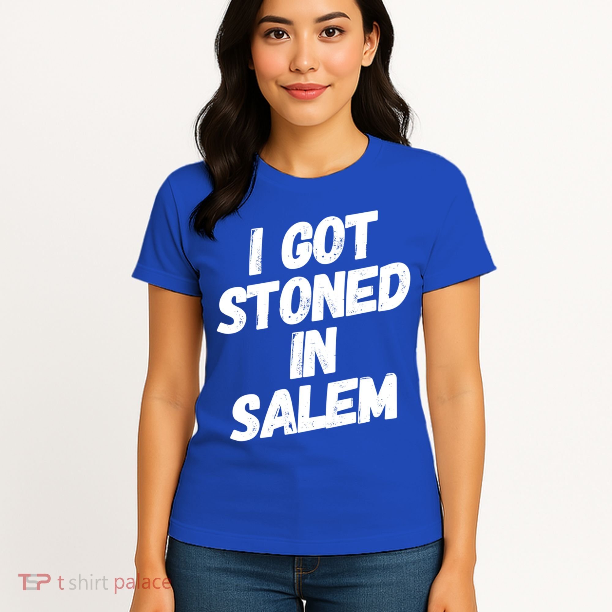 I Got Stoned In Salem Halloween Witches Stoner Cool Gift Women's T-Shirt