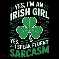 Irish Girl Speak Fluent Sarcasm Funny Coffee Mug thumb 5