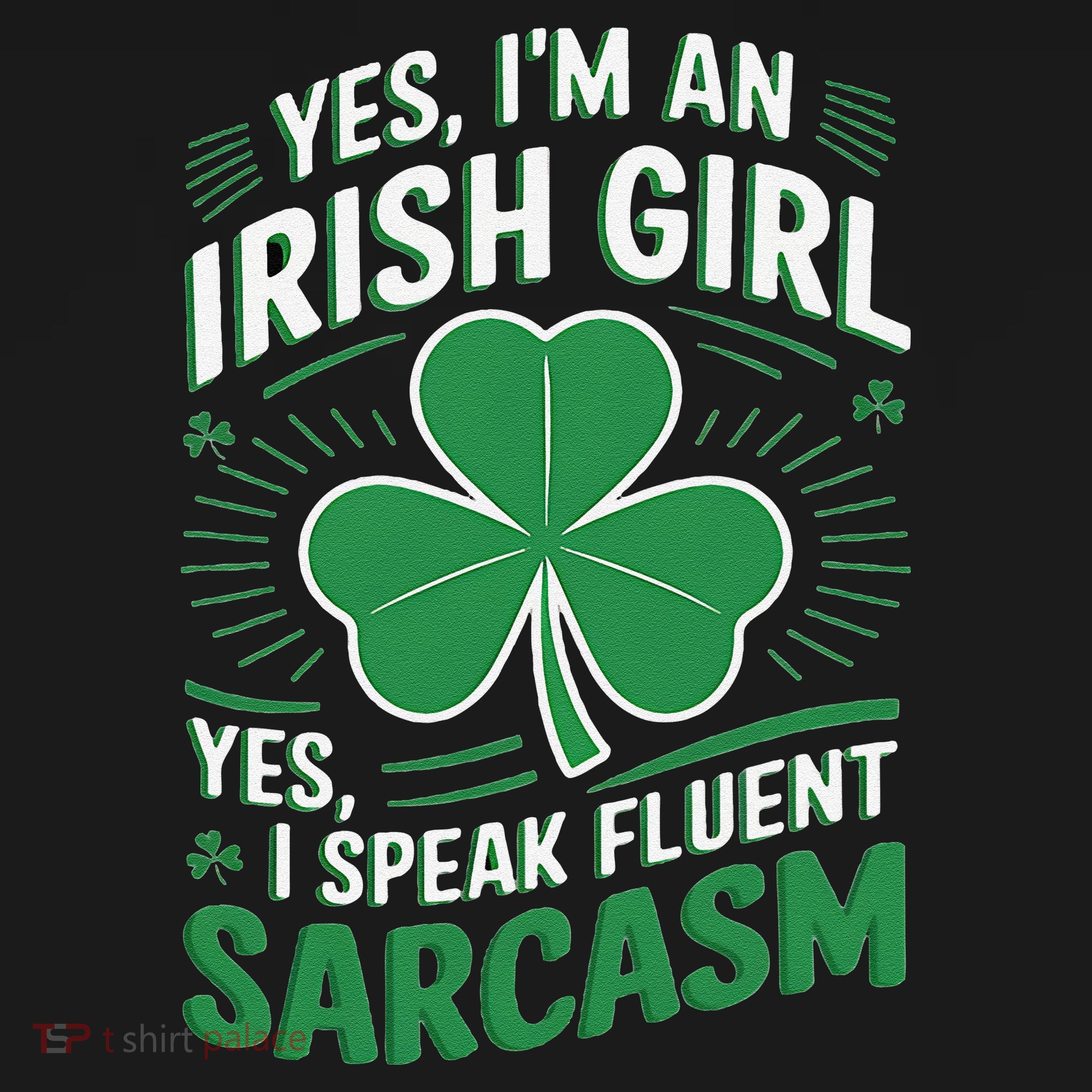Irish Girl Speak Fluent Sarcasm Funny Coaster
