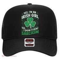 Irish Girl Speak Fluent Sarcasm Funny Hat thumb 0