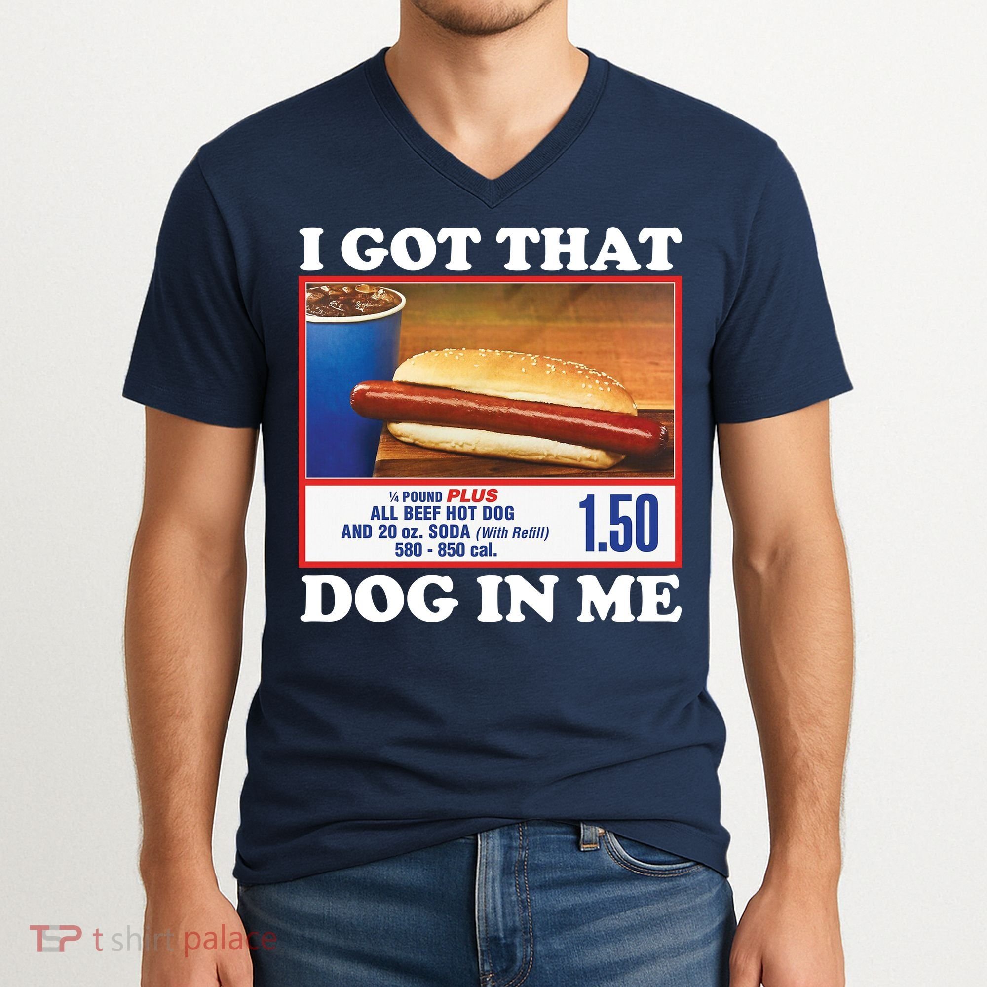 I Got That Dog In Me Costco V-Neck T-Shirt