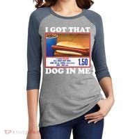 I Got That Dog In Me Costco Women's Tri-Blend 3/4-Sleeve Raglan Shirt thumb 2