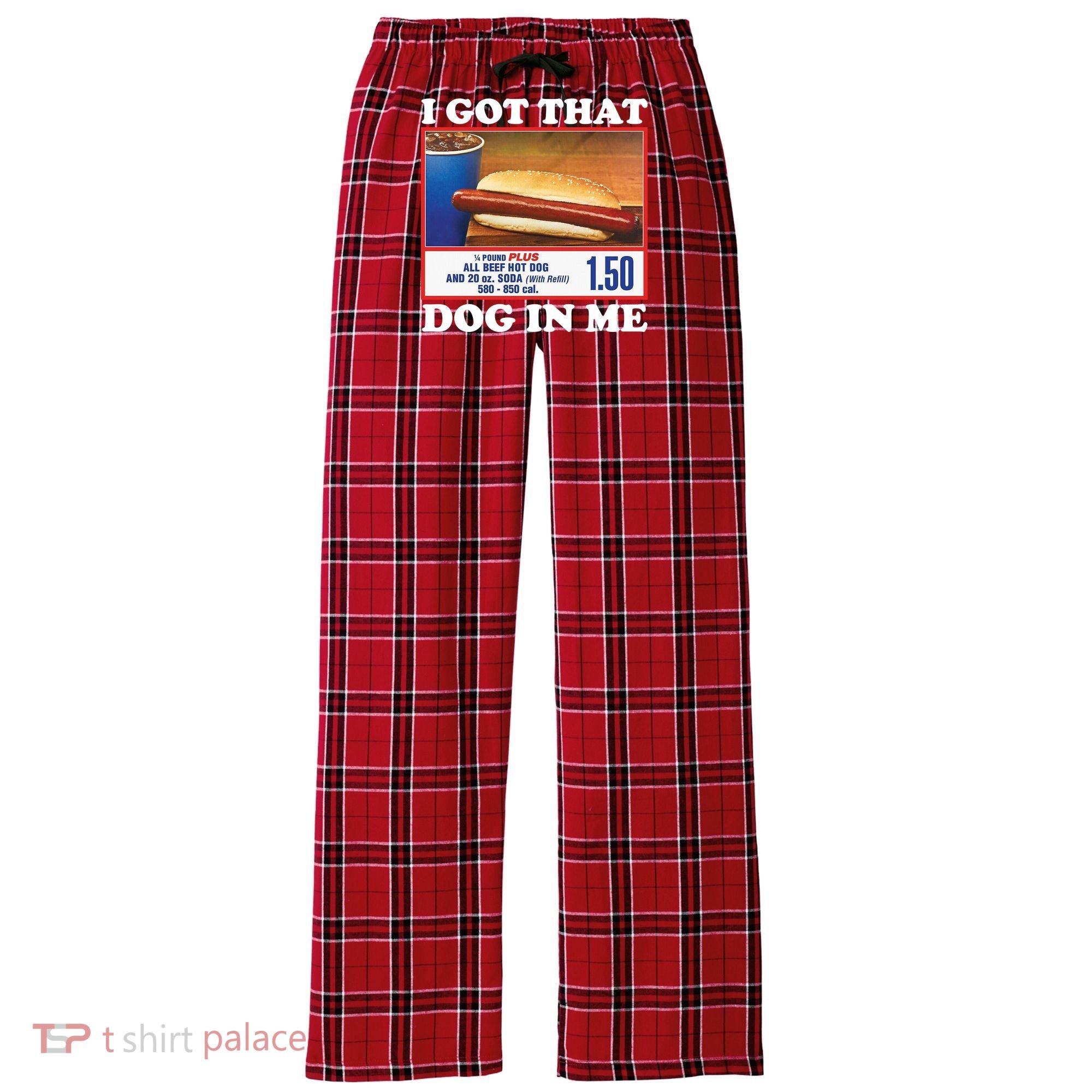 I Got That Dog In Me Costco Women's Flannel Plaid Pajama Pants