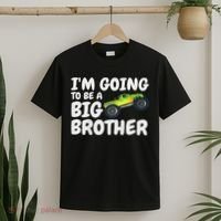 I'm Going To Be A Big Brother Announcement Monster Truck Car T-Shirt thumb 2