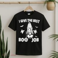 I Give The Best Boo Job Funny Joke Halloween Inappropriate T-Shirt thumb 2