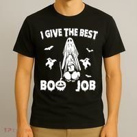 I Give The Best Boo Job Funny Joke Halloween Inappropriate T-Shirt thumb 3