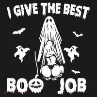 I Give The Best Boo Job Funny Joke Halloween Inappropriate Women's Hoodie thumb 2