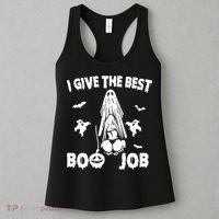 I Give The Best Boo Job Funny Joke Halloween Inappropriate Women's Tank Top thumb 3