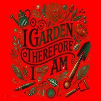 I Garden Therefore I Am Santa Hat thumb 1
