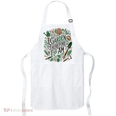 I Garden Therefore I Am Apron
