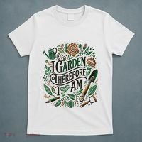 I Garden Therefore I Am T-Shirt thumb 5
