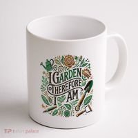 I Garden Therefore I Am Coffee Mug thumb 1