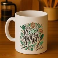 I Garden Therefore I Am Coffee Mug thumb 4