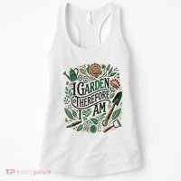 I Garden Therefore I Am Women's Tank Top thumb 0