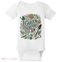 I Garden Therefore I Am Baby Bodysuit thumb 0