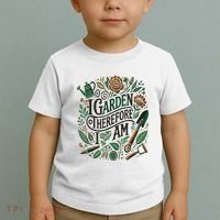 I Garden Therefore I Am Toddler T-Shirt thumb 2