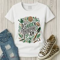 I Garden Therefore I Am Women's T-Shirt thumb 3