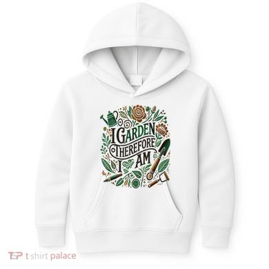 I Garden Therefore I Am Kids Hoodie
