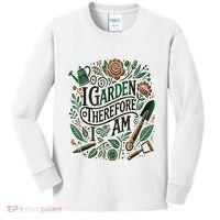I Garden Therefore I Am Kids Long Sleeve Shirt thumb 0