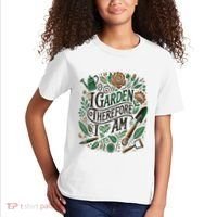 I Garden Therefore I Am Kids T-Shirt thumb 2