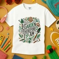 I Garden Therefore I Am Kids T-Shirt thumb 3