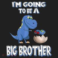 I'm Going To Be A Big Brother Dinosaur 12oz Stainless Steel Coffee Mug thumb 3