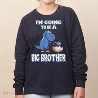 I'm Going To Be A Big Brother Dinosaur Women's Sweatshirt thumb 0