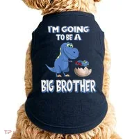 I'm Going To Be A Big Brother Dinosaur Doggie Tank thumb 0